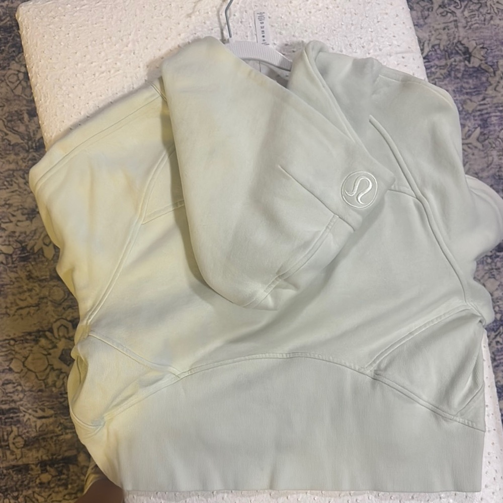 Lululemon Scuba Half Zip Light Green Half-Zip Pullover - Picture 3 of 3